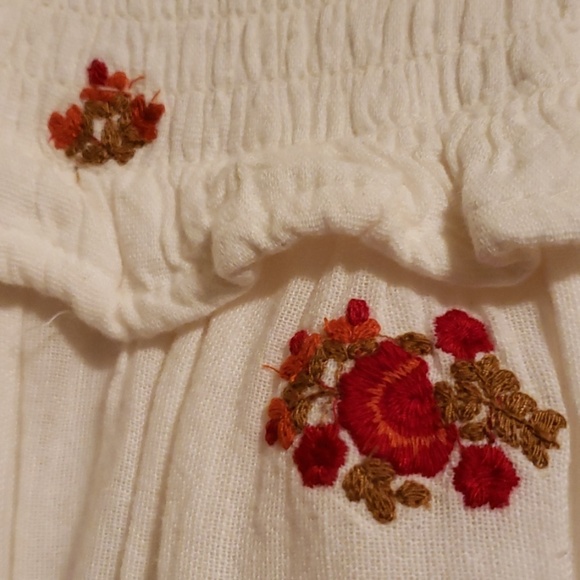 NWT Free People XS ivory peasant dress - Picture 5 of 8